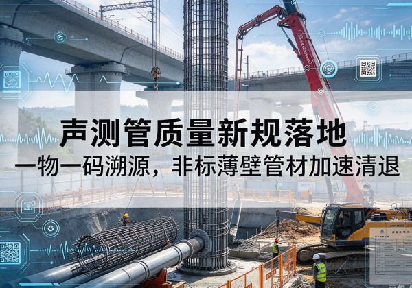 夷陵声测管质量新规落地，一物一码溯源，非标薄壁管材加速清退